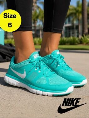NIKE ✔️ Women's Teal Running + Athletic Sneakers (Size 6) “Flex 2014 RUN”